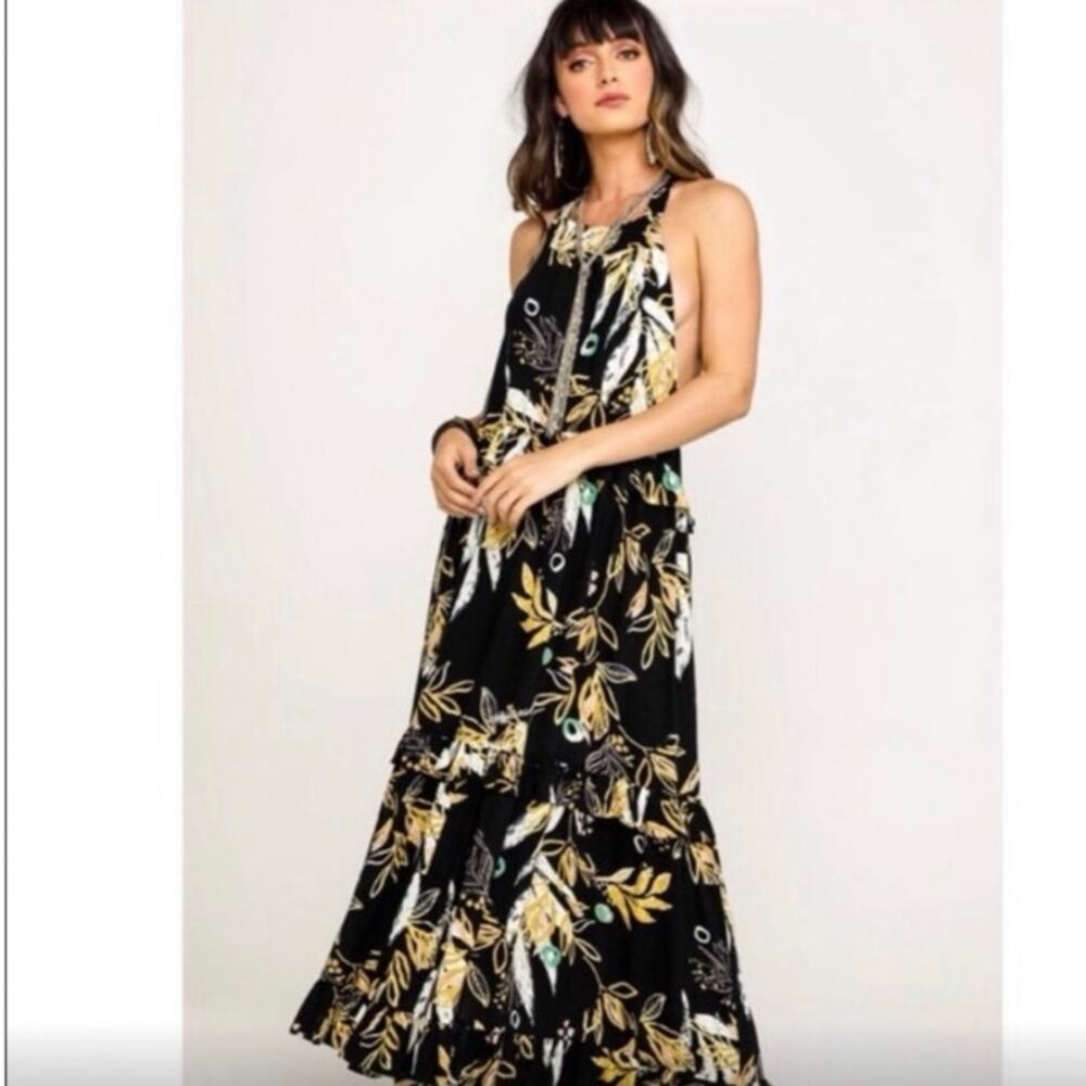 Free People Anita Botanical-Print Maxi Dress Size S - Picture 11 of 11